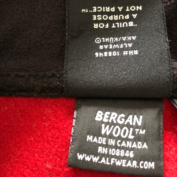 ALF By Kuhl Red Bergan Wool Zip Front Jacket Size XS - Picture 10 of 12